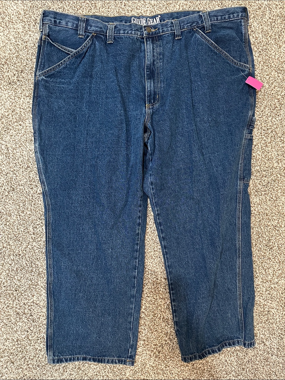 Guide Gear Women's Dark Blue Cropped Carpenter Jeans